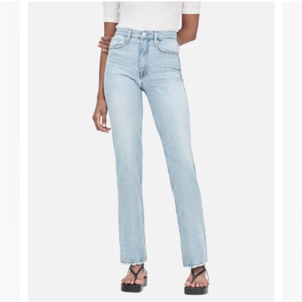 Frame Denim Size 27 NWT!!! Le High Straight in Light Wash, Maldives size 27